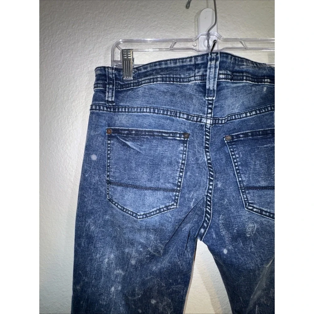 Paper Denim & Cloth Mens Jeans Size 34X30 Stretch Jeans Bleached 90's